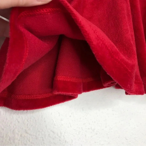 NWT Polarn O. Pyret holiday dress red velour ruffle size 1-2 months - Picture 11 of 11